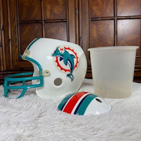 Vintage Miami Dolphins Multi-Purpose Helmet Bowl with Lid - Picture 2 of 16